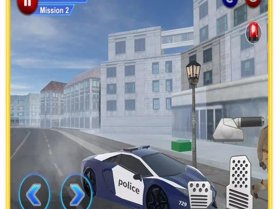 Изображение игры: Police Car City Driving