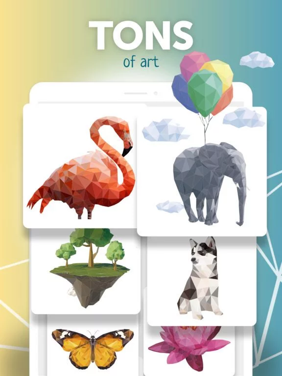 Изображение игры: Poly Art - Low Poly Artbook