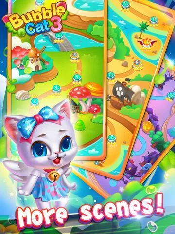 Изображение игры: Bubble Cat 3