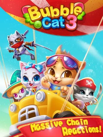 Изображение игры: Bubble Cat 3