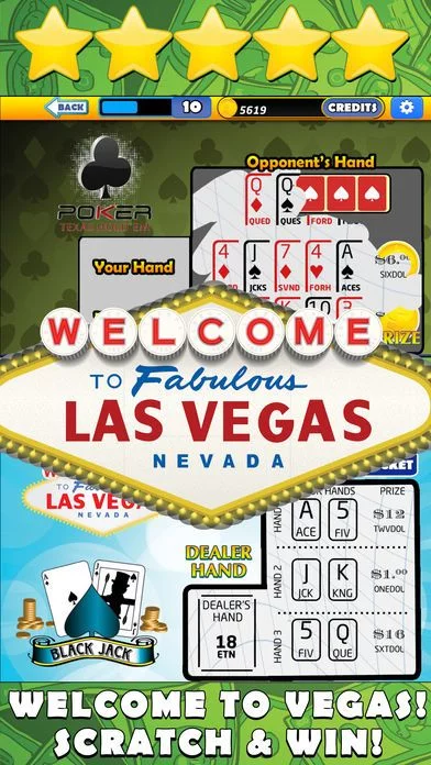 Изображение игры: ```Las Vegas``` Scratchers: Free Scratch-offs Lottery Game
