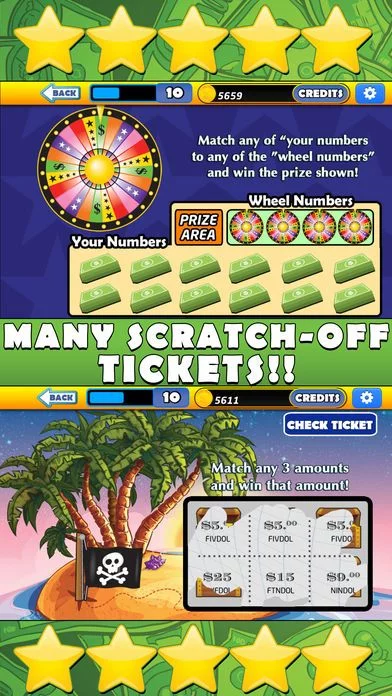Изображение игры: ```Las Vegas``` Scratchers: Free Scratch-offs Lottery Game