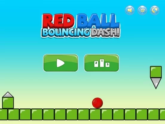 Изображение игры: Red Ball Bouncing Dash!