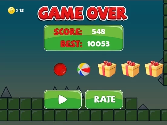 Изображение игры: Red Ball Bouncing Dash!