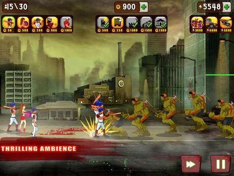 Изображение игры: Baseball Vs Zombies