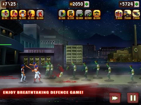 Изображение игры: Baseball Vs Zombies