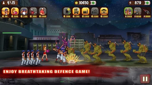 Изображение игры: Baseball Vs Zombies