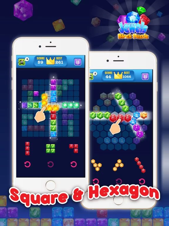 Изображение игры: Block Puzzle Jewel - Jewels Star Ultimate