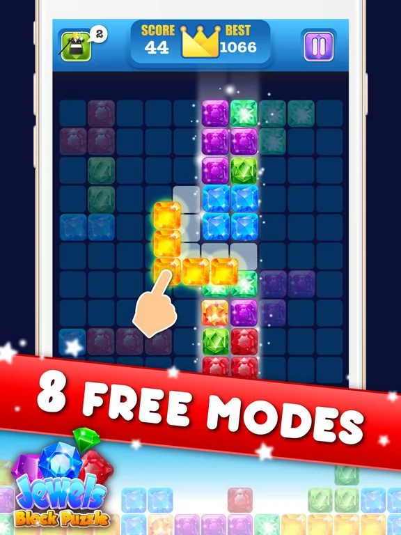 Изображение игры: Block Puzzle Jewel - Jewels Star Ultimate