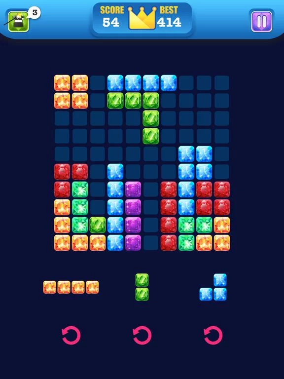 Изображение игры: Block Puzzle Jewel - Jewels Star Ultimate