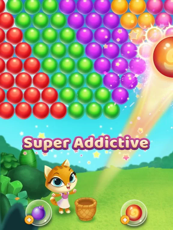 Изображение игры: Kitty Pop Bubble Shooter