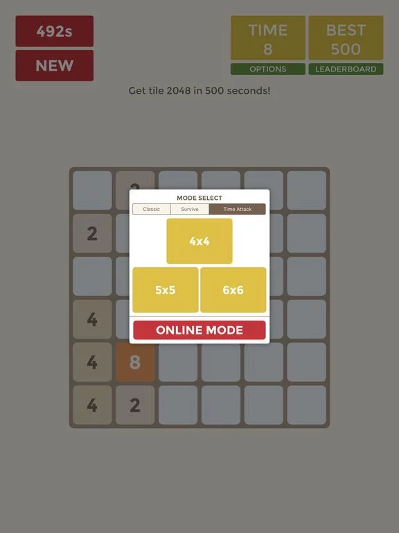 Изображение игры: 2048 4x4 5x5 6x6 - Classic & Plus