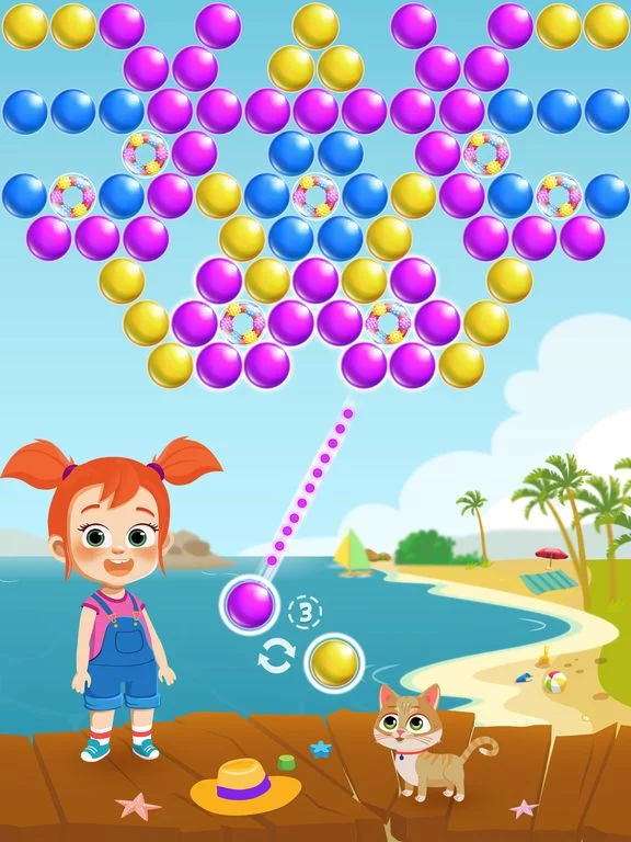 Изображение игры: Bubble Popland Bubble Shooter
