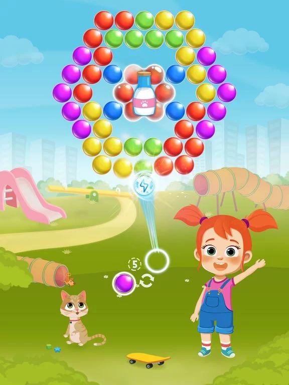 Изображение игры: Bubble Popland Bubble Shooter