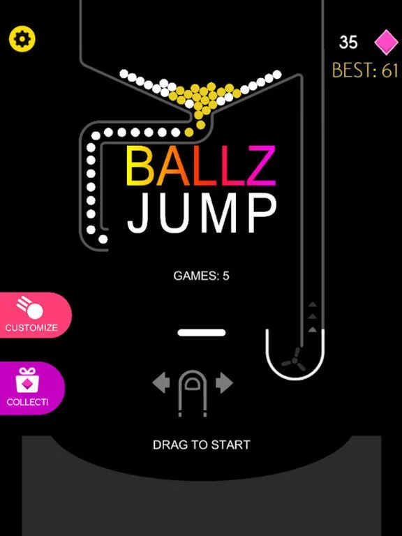 Изображение игры: Ballz Jump Puzzle Game