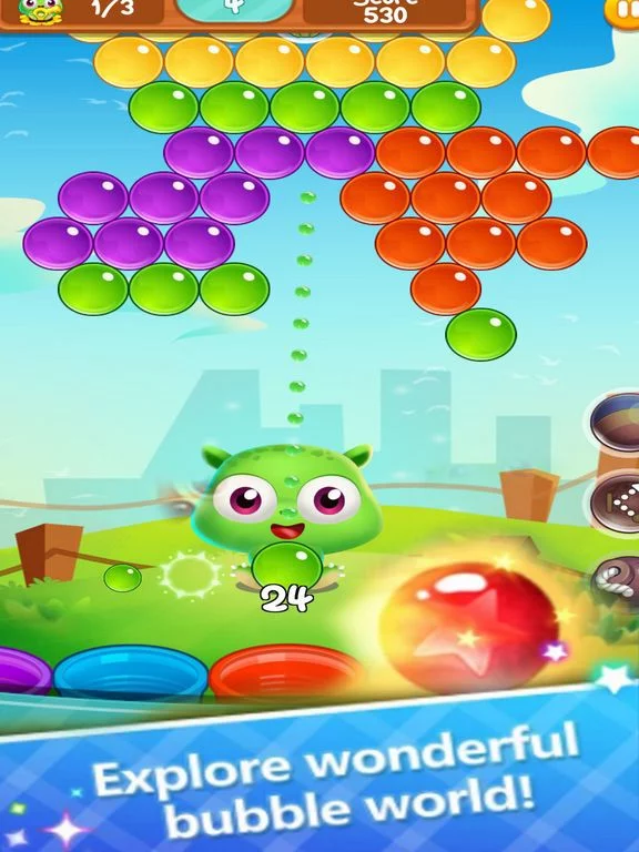 Изображение игры: Bubble Blade Shoot