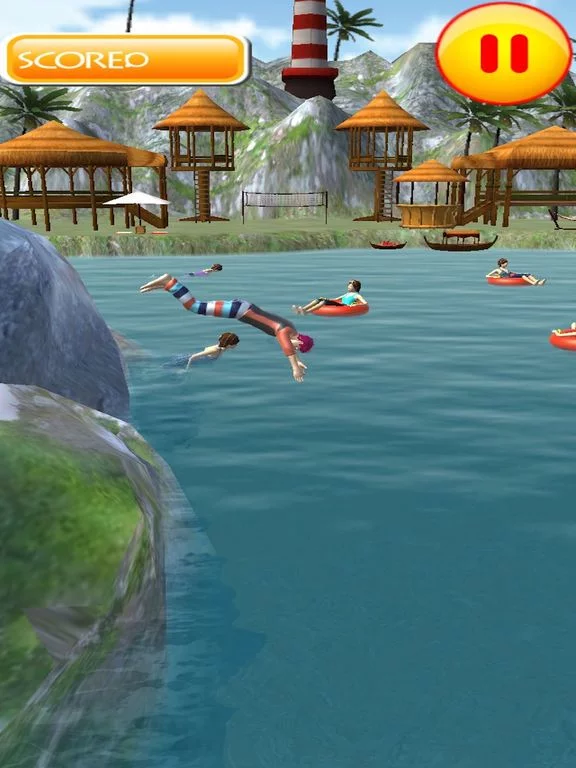 Изображение игры: Flip Swim Diving: Cliff Jumping