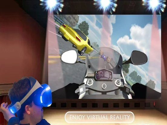 Изображение игры: Real Bike Traffic Rider Virtual Reality Glasses