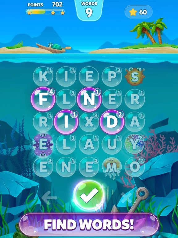 Изображение игры: Bubble Words - Letter Splash