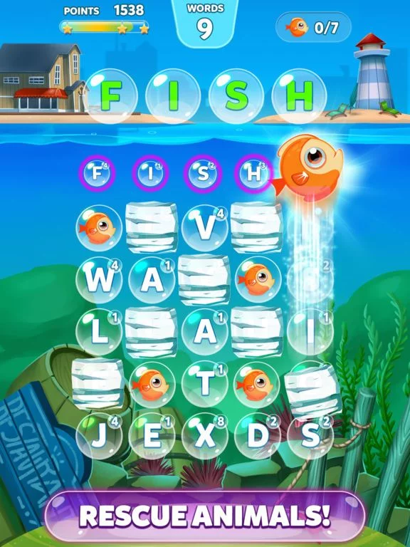Изображение игры: Bubble Words - Letter Splash