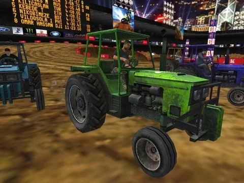 Изображение игры: Tractor Racing ( 3D Heavy Monster Truck Race Game on Dirt Track )