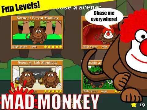 Изображение игры: Mad Monkey: Best Arcade Kid Game (Kids Games+ Retro Arcade = Fun)