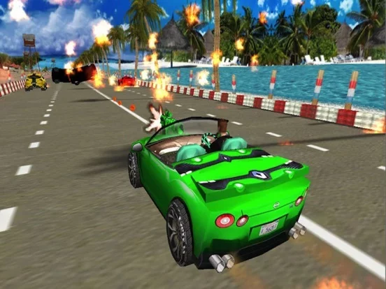 Изображение игры: Burning Highway ( 3D Car Shooting Games )