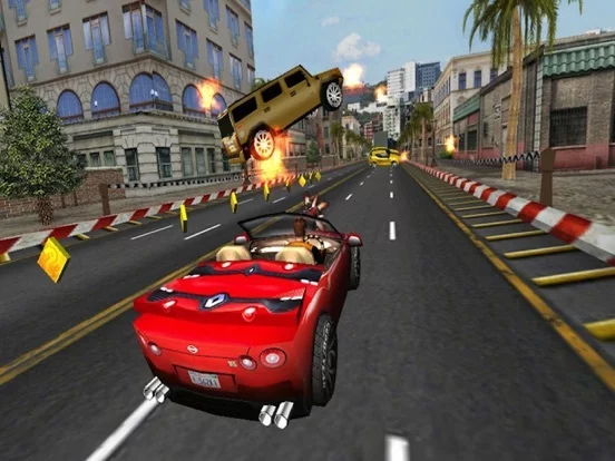 Изображение игры: Burning Highway ( 3D Car Shooting Games )