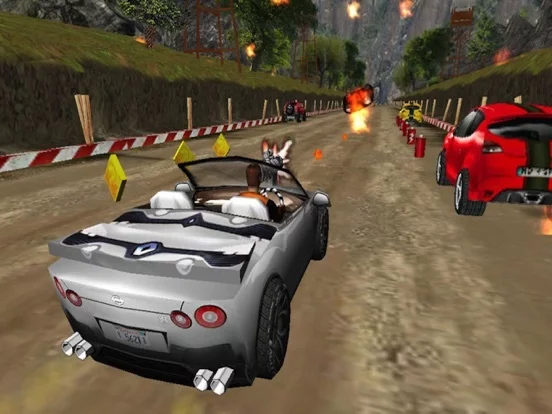 Изображение игры: Burning Highway ( 3D Car Shooting Games )