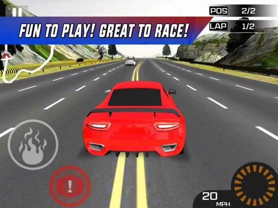 Изображение игры: Red Car Speed Way