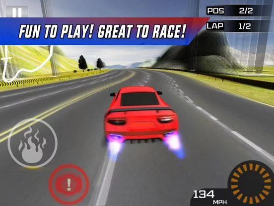 Изображение игры: Red Car Speed Way