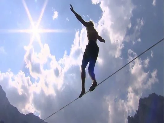 Изображение игры: VR Tightrope Walking :Wire Walking for VRCardboard