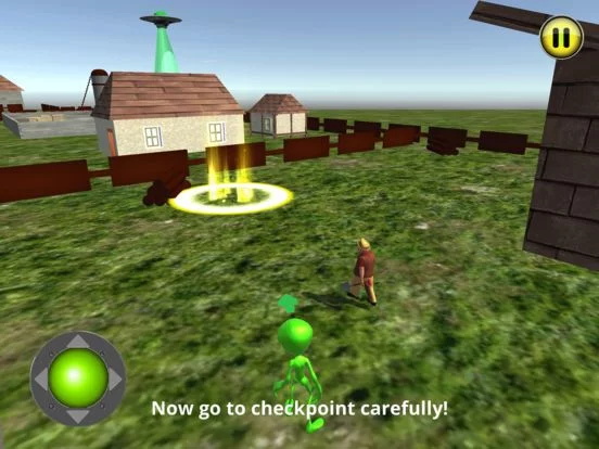 Изображение игры: Green Alien-scary grandpa