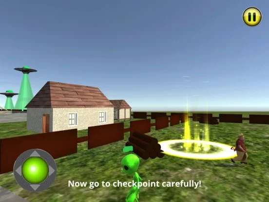 Изображение игры: Green Alien-scary grandpa