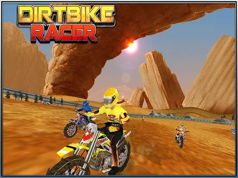 Изображение игры: Dirt Bike Racer ( 3D Offroad Motorcycle Racing Games )