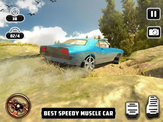 Изображение игры: Muscle Car Race Traffic Games