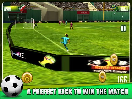 Изображение игры: Perfect Kick Real Soccer Games Pro