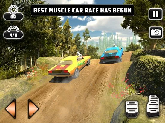 Изображение игры: Muscle Car Race Traffic Games