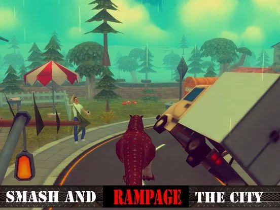 Изображение игры: 3D Dinosaur City Stampede Pro: Free Jurassic Game