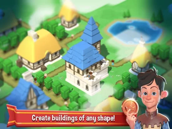Изображение игры: Crafty Town Idle City Builder