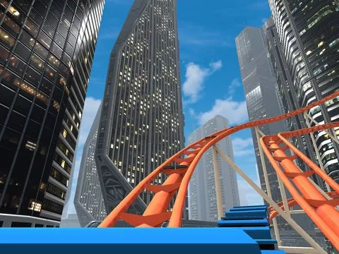 Изображение игры: VR Roller Coaster