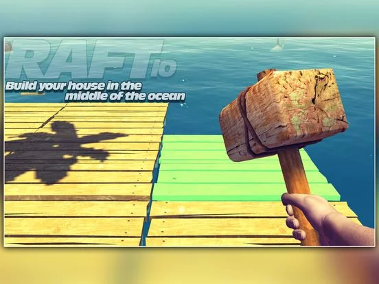 Изображение игры: Raft: Surviving in the ocean