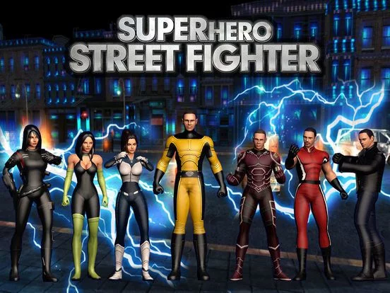 Изображение игры: SuperHero Street Fighter Games