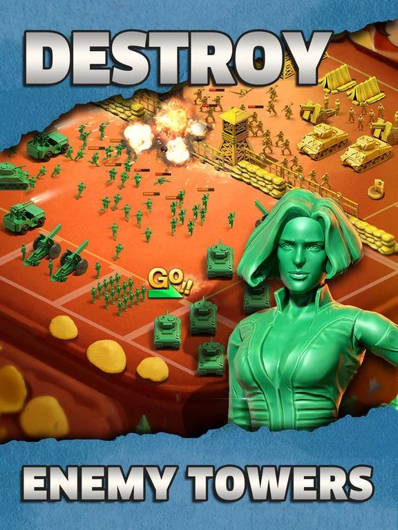 Изображение игры: Army Men Strike: World War 2