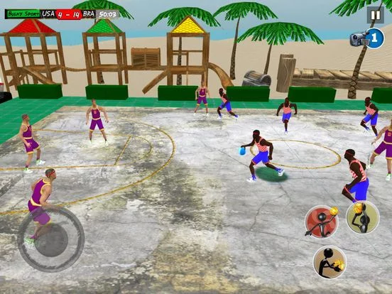 Изображение игры: Beach Basketball 2017: Slam Dunk and hoops trainer