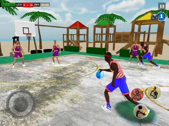 Изображение игры: Beach Basketball 2017: Slam Dunk and hoops trainer
