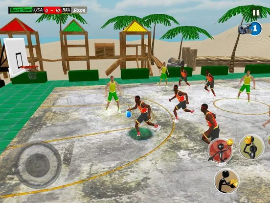 Изображение игры: Beach Basketball 2017: Slam Dunk and hoops trainer