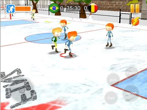 Изображение игры: Play Football Xmas. A real soccer sports games for holiday christmas season 2014
