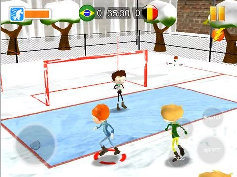 Изображение игры: Play Football Xmas. A real soccer sports games for holiday christmas season 2014