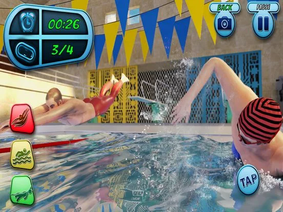 Изображение игры: Swimming Pool Race Contest